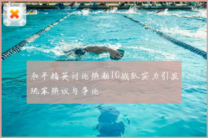 和平精英讨论热潮IG战队实力引发玩家热议与争论